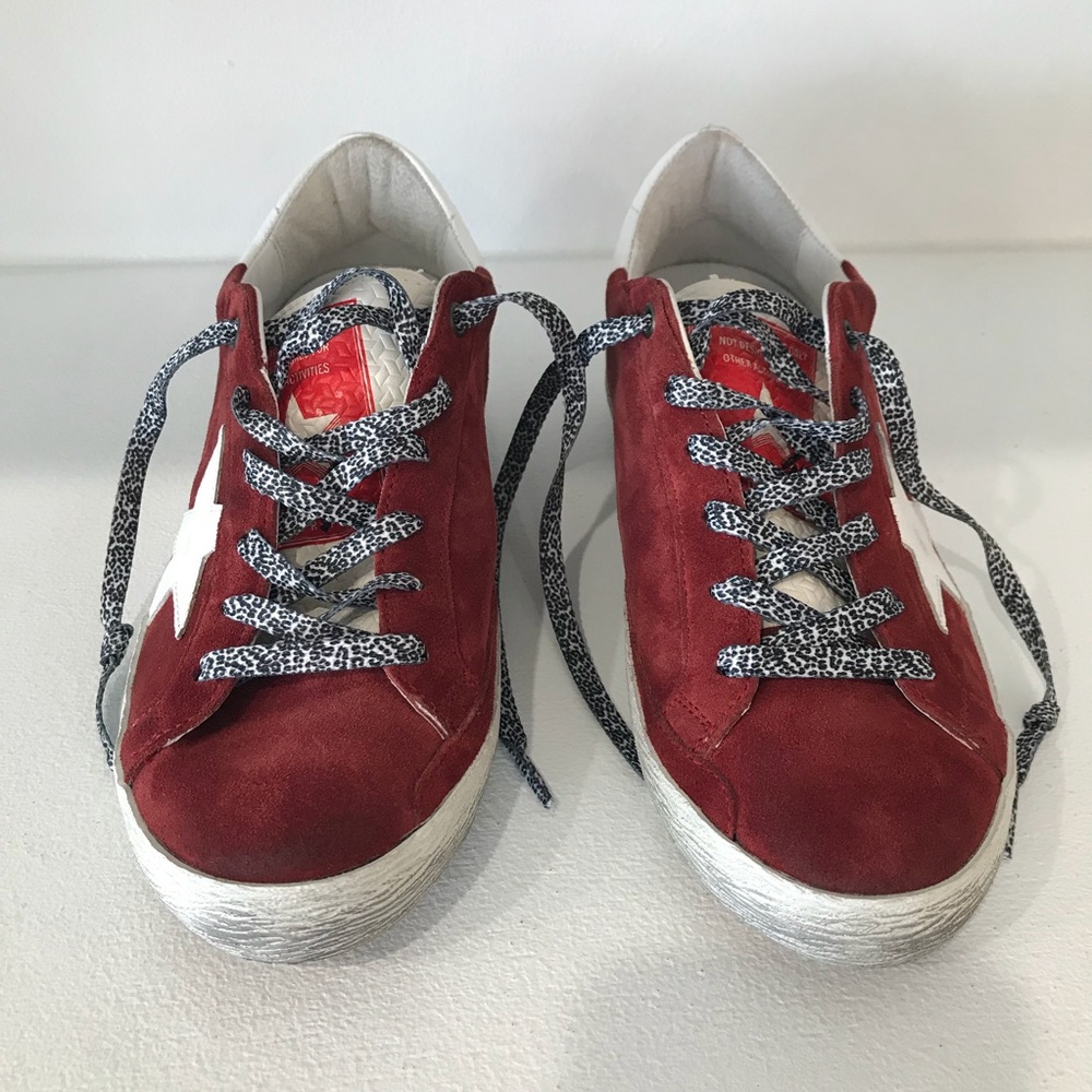 Golden Goose Superstar Sneakers in Red Suede - Picture 4 of 6